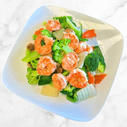 Best Steamed Jumbo Shrimp w. Mixed Vegetables 蒸什菜大虾 in Pine Brook, NJ